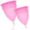 STERCUP - PACK DE COUPE MENSTRUELLE EN SILICONE FDA TAILLE S + L ROSE STERCUP