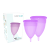 STERCUP - COPA MENSTRUAL DE SILICONA FDA TALLA S + L STERCUP LILA