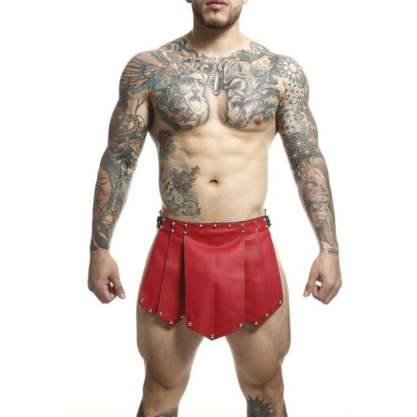 MOB - JUPE ROMANDA ROUGE DNGEON TAILLE UNIQUE MOB - Lingerie homme