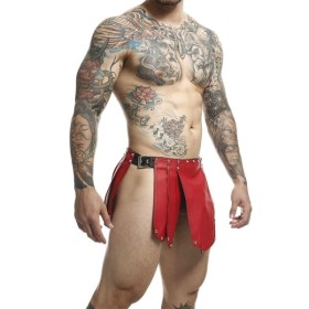 MOB - JUPE ROMANDA ROUGE DNGEON TAILLE UNIQUE MOB - Lingerie homme