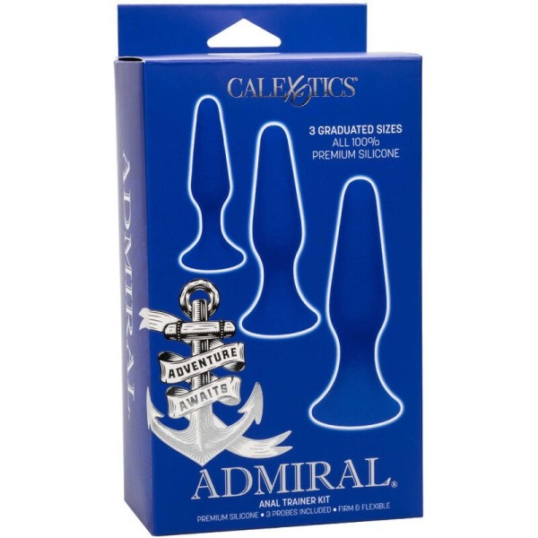 CALEXOTICS - ADMIRAL KIT 3 PLUG ANAL BLEU CALEXOTICS - Bouchons anaux
