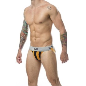MOB - JOCK CLASSIQUE À RAYURES ORANGE TAILLE L MOB - Jockstraps