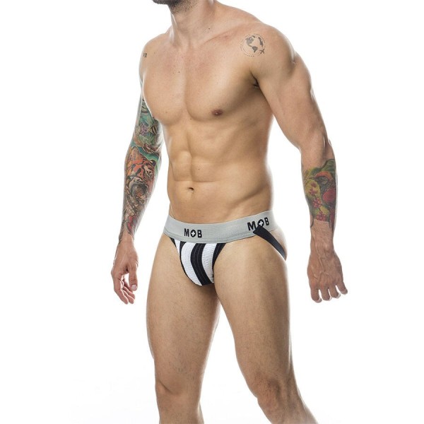MOB - JOCK BLANCO RAYAS CLÁSICAS TALLA XL MOB - Suspensorios