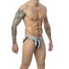 MOB - JOCK BLANC À RAYURES CLASSIQUES TAILLE XL MOB - Jockstraps