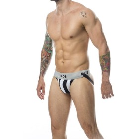 MOB - JOCK BLANC À RAYURES CLASSIQUES TAILLE XXL MOB - Jockstraps