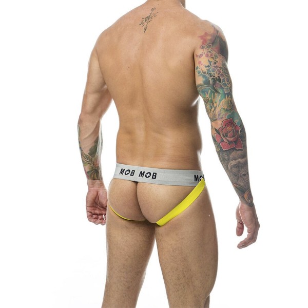 MOB - JOCK CLASSIQUE À RAYURES JAUNE TAILLE M MOB - Jockstraps