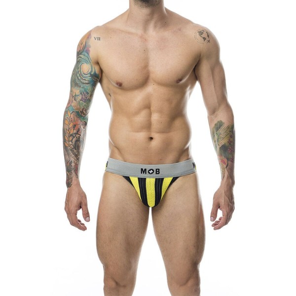 MOB - JOCK CLASSIQUE À RAYURES JAUNE TAILLE S MOB - Jockstraps