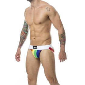 MOB - JOCK CLASSIQUE À RAYURES ARC-EN-CIEL TAILLE XL MOB - Jockstraps