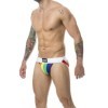 MOB - JOCK CLASSIQUE À RAYURES ARC-EN-CIEL TAILLE XL MOB - Jockstraps