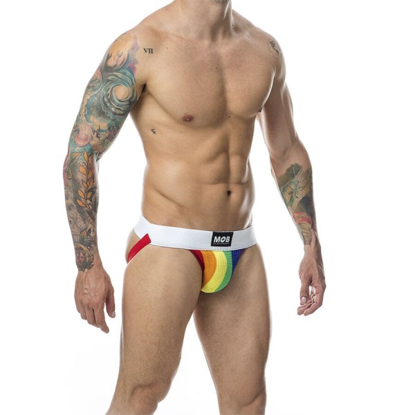 MOB - CLASSIC RAINBOW STRIPED JOCK TAMANHO XL MOB - Jockstraps