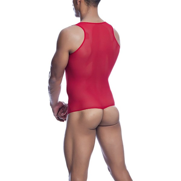 MOB - BODY TRANSPARENT ROUGE TAILLE L/XL MOB - T-shirts pour hommes