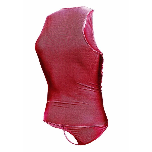 MOB - BODYSUIT VERMELHO TRANSPARENTE TAMANHO S/M MOB - Camisetas masculinas