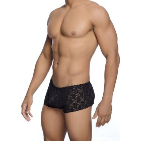 MOB - BOXER EN DENTELLE NOIRE TAILLE L/XL MOB - Sous-vêtements Boxer