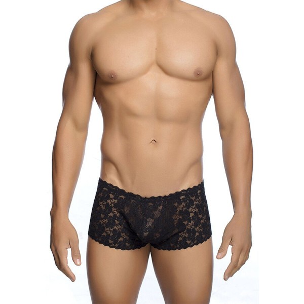 MOB - BOXER EN DENTELLE NOIRE TAILLE S/M MOB - Sous-vêtements Boxer