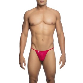 MOB - STRING EN V MICROFIBRE ROUGE TAILLE S/M MOB - Tongs masculines