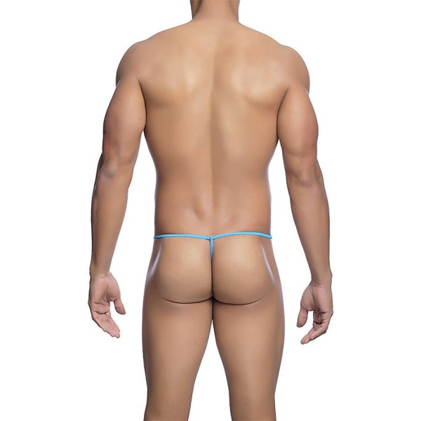 MOB - STRING TRANSPARENT EN FORME DE T AQUA TAILLE S/M MOB