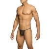 MOB - TANGA EN FORMA DE T NEGRO TRANSPARENTE TALLA L/XL MOB