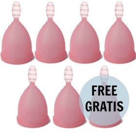 NINA KIKÍ - COUPE MENSTRUELLE ROSE TAILLE L 6 + 1 GRATUITE NINA KIKÍ