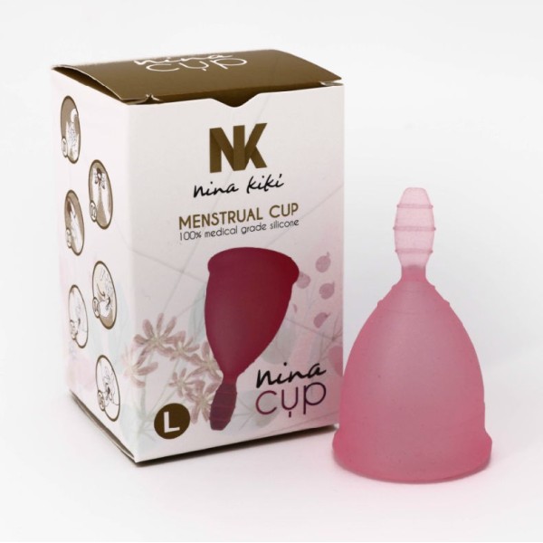 NINA KIKÍ - COUPE MENSTRUELLE ROSE TAILLE L 6 + 1 GRATUITE NINA KIKÍ