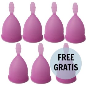 NINA KIKÍ - COUPE MENSTRUELLE VIOLET TAILLE L 6 + 1 GRATUITE NINA KIKÍ