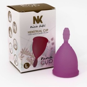 NINA KIKÍ - COPA MENSTRUAL MORADA TALLA L 6 + 1 GRATIS NINA KIKÍ