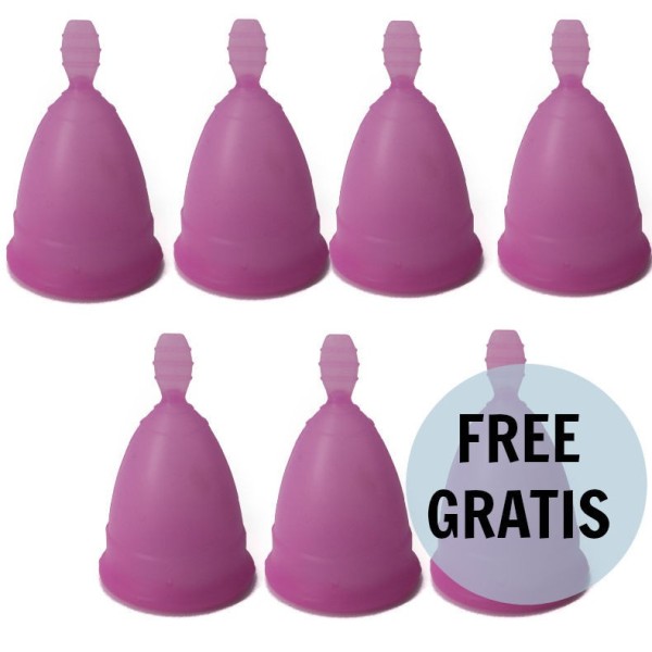 NINA KIKÍ - COUPE MENSTRUELLE VIOLET TAILLE S 6 + 1 GRATUITE NINA KIKÍ