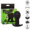 CALEXOTICS - ROCK BOTTOM ANAL PLUG 10 VIBRAÇÕES SILICONE PRETO CALEXOTICS