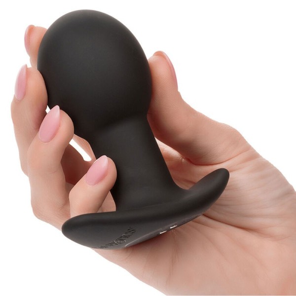 CALEXOTICS - ROCK BOTTOM PLUG ANAL 10 VIBRATIONS SILICONE NOIR CALEXOTICS