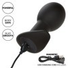 CALEXOTICS - ROCK BOTTOM PLUG ANAL 10 VIBRATIONS SILICONE NOIR CALEXOTICS