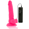 DIVERSIA - DILDO VIBRANT FLEXIBLE ROSE 18 CM -O- 4 CM DIVERSIA