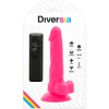 DIVERSIA - DILDO VIBRANTE FLEXIBLE ROSA 18 CM -O- 4 CM DIVERSIA
