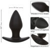 CALEXOTICS - ROCK BOTTOM PLUG ANAL PARFAIT 10 VIBRATIONS SILICONE NOIR CALEXOTICS