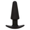 CALEXOTICS - ROCK BOTTOM TAPERED ANAL PLUG 10 VIBRATIONS SILICONE NOIR CALEXOTICS
