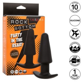 CALEXOTICS - ROCK BOTTOM PLUG ANAL CÓNICO 10 VIBRACIONES SILICONA