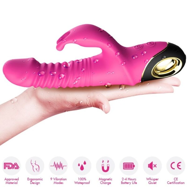 ARMONY - ZING DILDO VIBRADOR CONEJO FUCSIA VIBRADORES ARMONY
