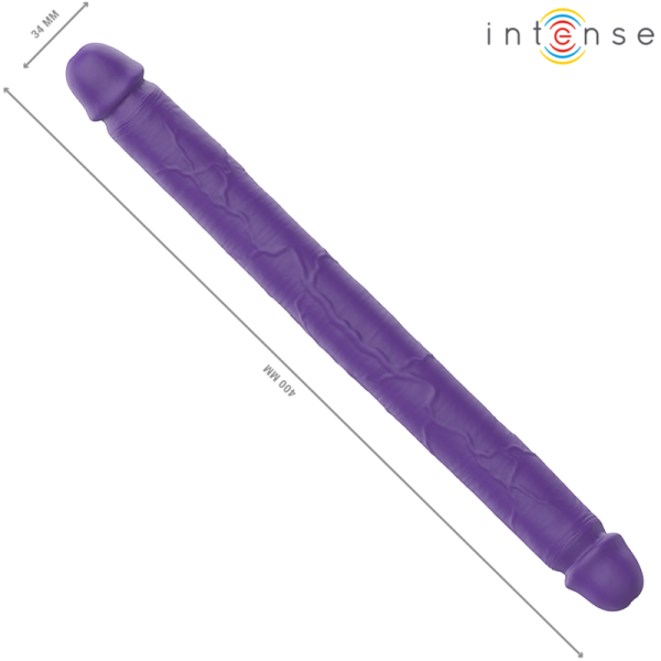 Intense - Gunter Dildo Double Vibrateur 40 CM Violet Télécommande
