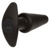 CALEXOTICS - ROCK BOTTOM TAPERED ANAL PLUG 10 VIBRATIONS SILICONE NOIR CALEXOTICS