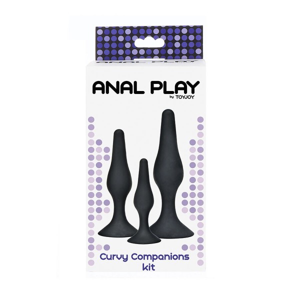 ToyJoy Kit 3 Plugs Anaux Curvy Companions S/M/L – Silicone Médical