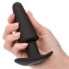 CALEXOTICS - ROCK BOTTOM TAPERED ANAL PLUG 10 VIBRATIONS SILICONE NOIR CALEXOTICS