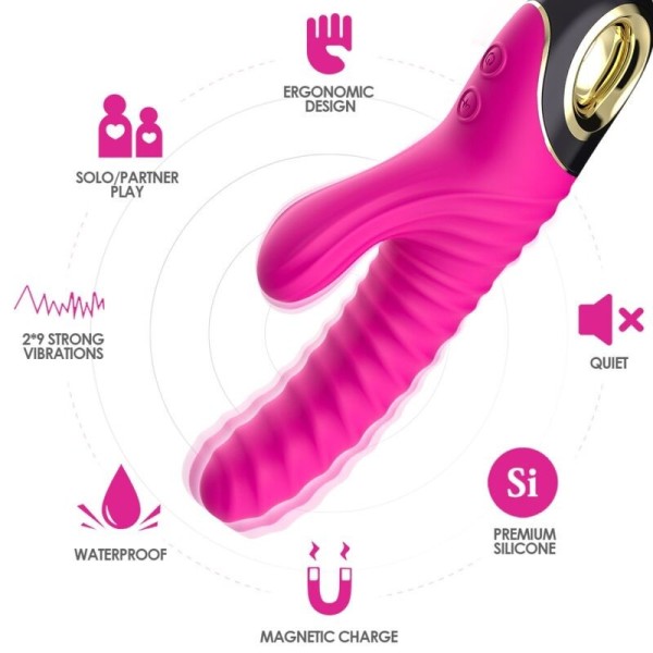 ARMONY - VIBRADOR DE SILICONA ETERNITY FUCSIA VIBRADORES ARMONY