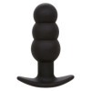 CALEXOTICS - ROCK BOTTOM PLUG ANAL PERLÉ 10 VIBRATIONS SILICONE NOIR CALEXOTICS
