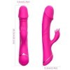 ARMONY - DILDO VIBRADOR CONEJO DE SILICONA FUCSIA ARMONY VIBRATOR