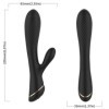 ARMONY - VIBRADOR DE COELHO DE SILICONE PRETO VIBRADORES ARMONY
