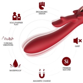 ARMONY - VIBRATEUR ELK RABBIT COURBE ROUGE ARMONY VIBRATORS