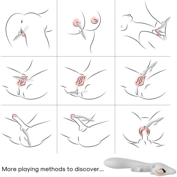 ARMONY - VIBRATEUR ELK RABBIT COURBE ROUGE ARMONY VIBRATORS