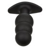 CALEXOTICS - ROCK BOTTOM PLUG ANAL PERLÉ 10 VIBRATIONS SILICONE NOIR CALEXOTICS