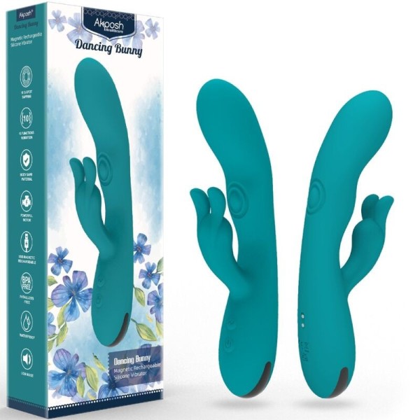 ARMONY - VIBRADOR DANCING BUNNY COELHO 10 VELOCIDADES VIBRADORES ARMONY VERDES