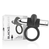 BLACK&SILVER - BAGUE RECHARGEABLE BURTON 10 MODES DE VIBRATION BLACK&SILVER