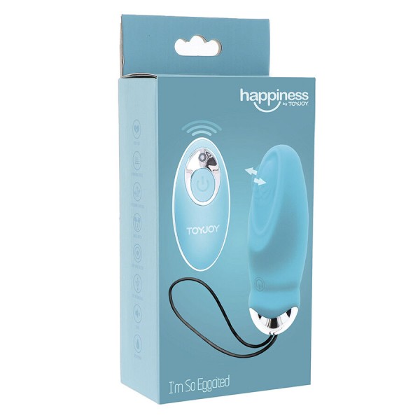 Toyjoy - Happiness IM SO Eggcited Vibrador Control Remoto Azul