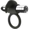 BLACK&SILVER - BAGUE RECHARGEABLE BURTON 10 MODES DE VIBRATION BLACK&SILVER
